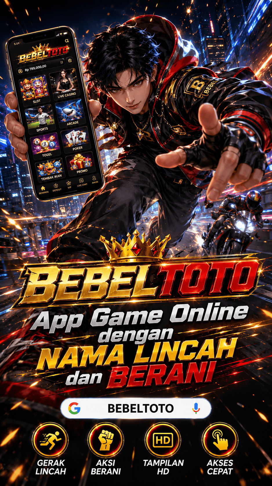 Galeri pratinjau visual BEBELTOTO build APK resmi terbaru