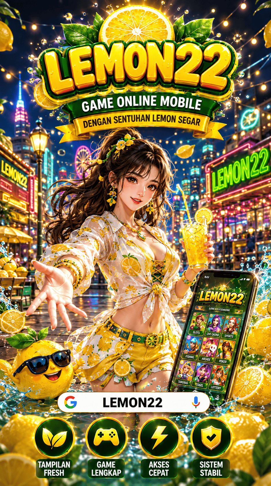Galeri pratinjau visual LEMON22 build APK resmi terbaru