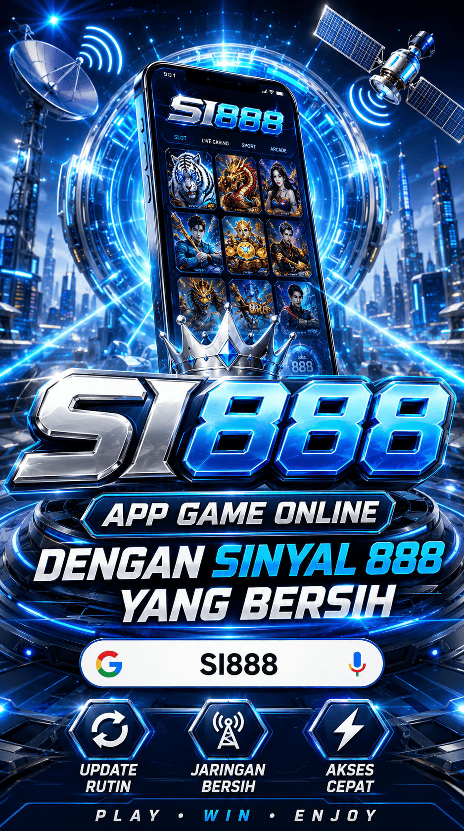 Pratinjau antarmuka SI888 — aplikasi APK resmi Android v2.0.3