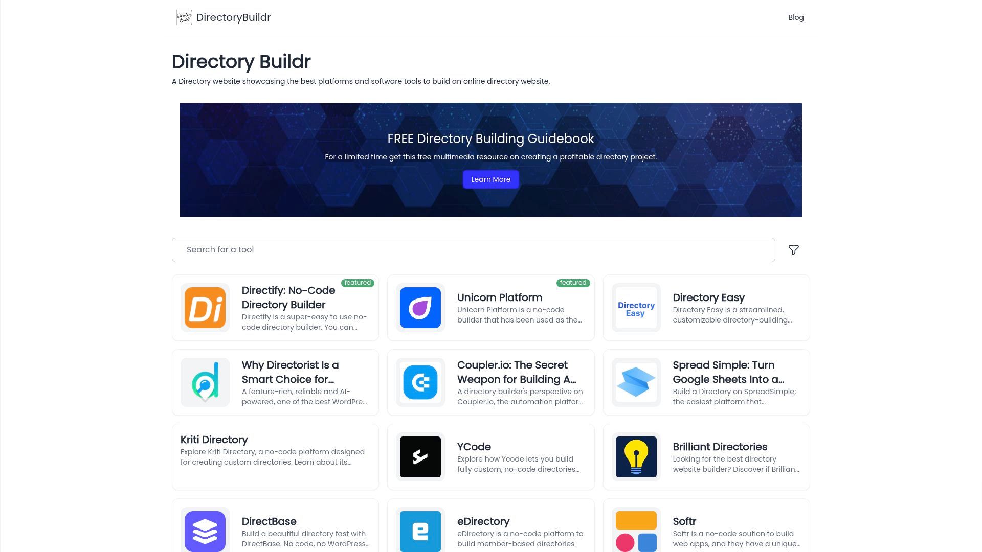 Directory Builder Website Example