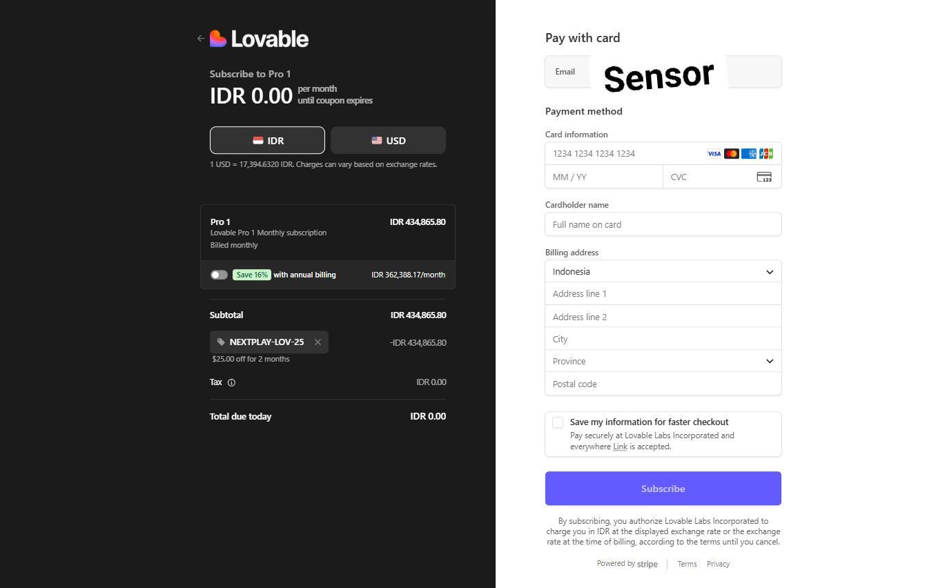 Tutorial Lengkap Cara Mendapatkan Lovable AI Pro Gratis 2 Bulan (Resmi & Legal)