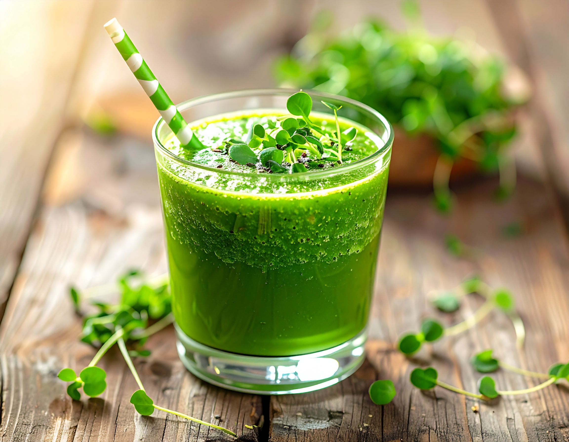 Pea Shoot Green Smoothie