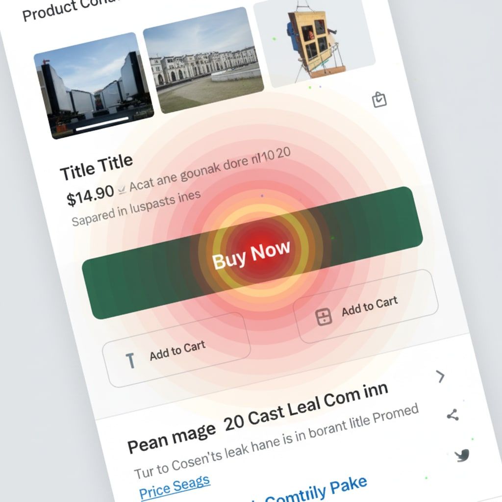 Heatmap emphasizing Buy Now call-to-action on product page