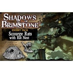 Flying Frog Productions FYF07E12 Shadows of Brimstone Scourge Rats with Rat Nest Enemy Pack Board Games
