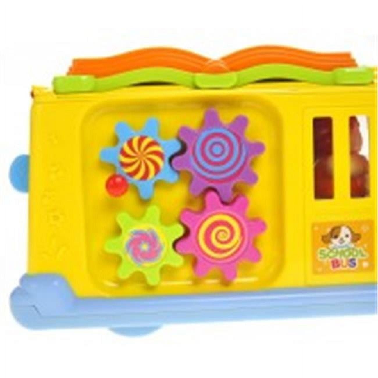 AZImport PS796 Interactive School Bus Toy with Flashing Lights & Sounds