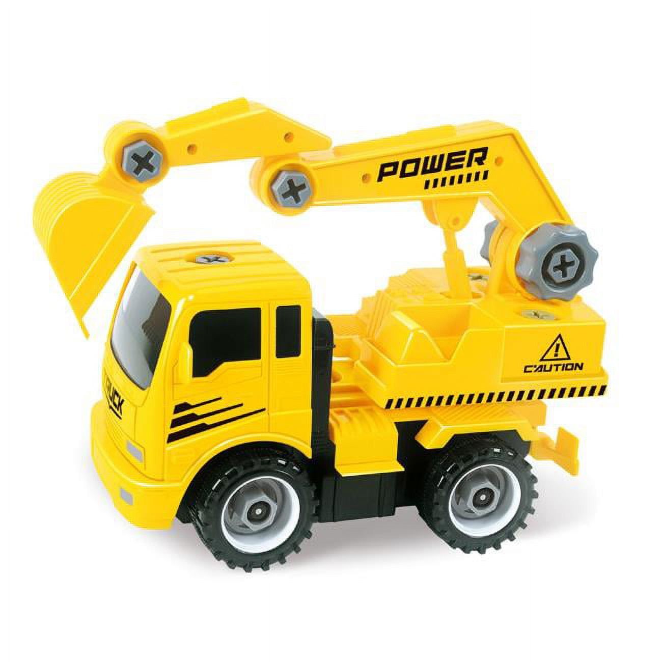AZImport T29A Take A-Part Construction Truck with 4 Different Forms&#44; Dump Truck&#44; Crane&#44; Cement Mixer&#44; Excavator