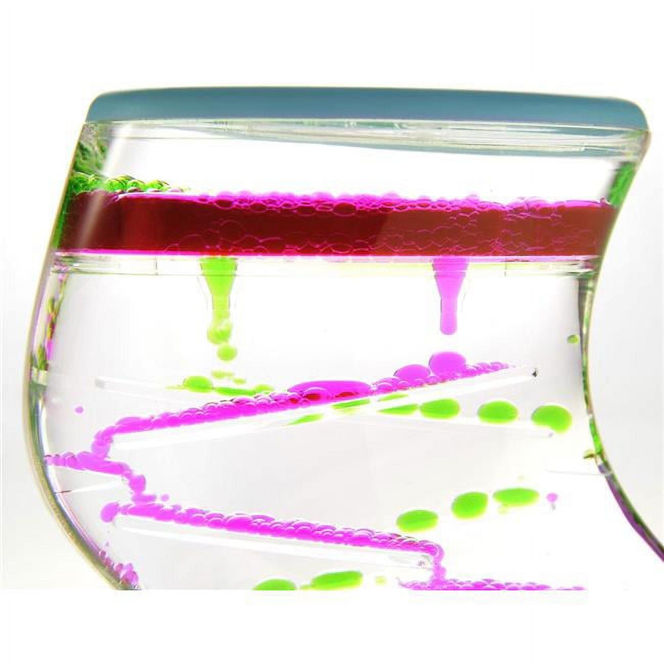 AZImport TG32 Green Pink Liquid Motion Bubbler&#44; Pink & Green