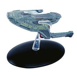 Eaglemoss EAGST56 USS Yeager NCC-61947 - Saber-Class Starship Star Trek Toys with Die Cast Metal Display Stand&#44; 10 Years Above
