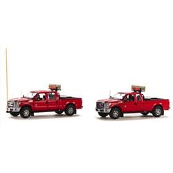 Sword SWO1300-RC Ford F250 Escort Set Toys in Red - 2 Truck Set&#44; 14 Years Above