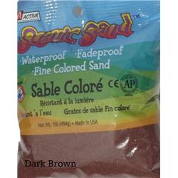Scenic Sand 4482 Activa 1 lbs Bag of Colored Sand&#44; Dark Brown