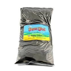 Scenic Sand 14554 5 lbs Activa Bag of Black Colored Sand