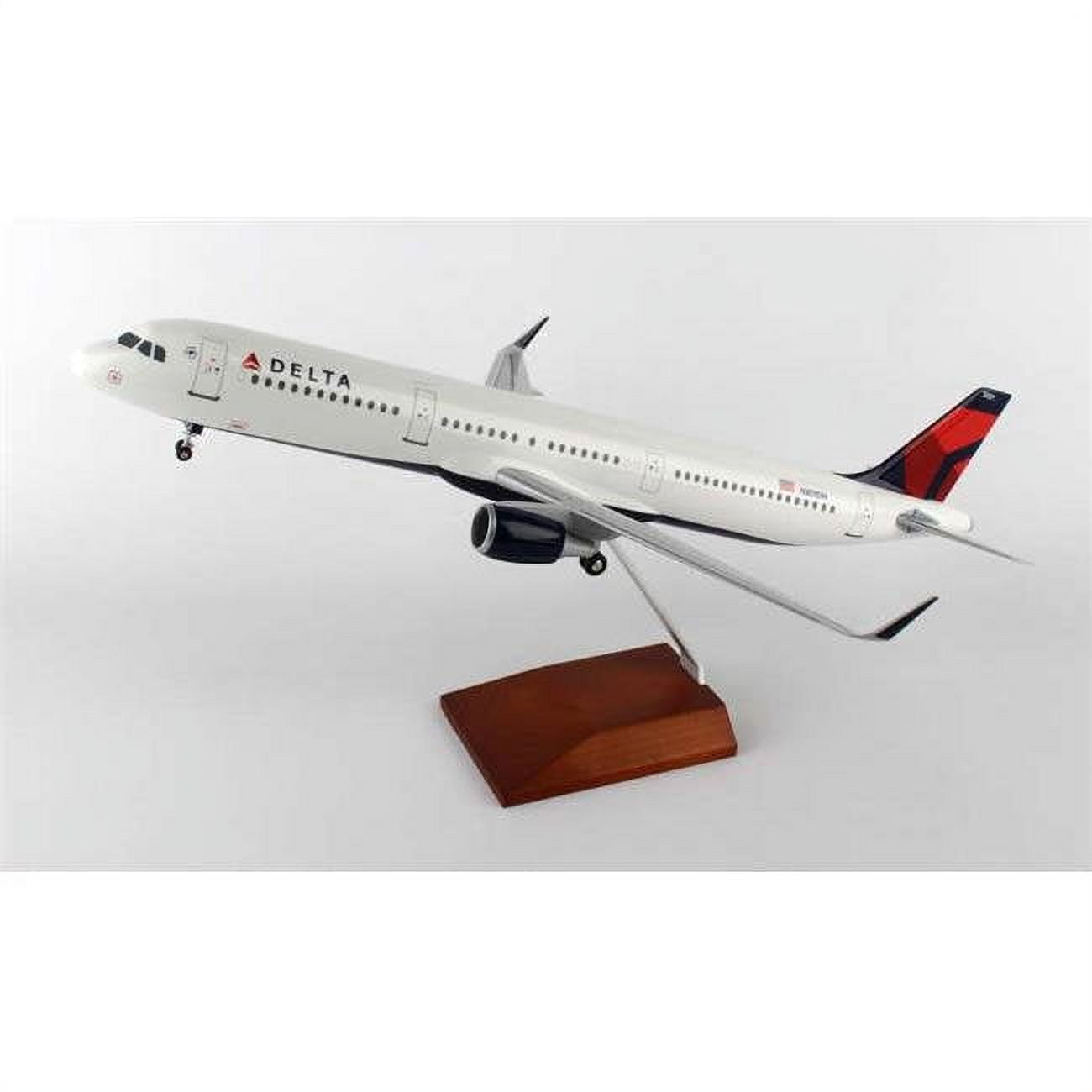 Skymarks Supreme SKR8407 Delta A321 1-100 with Wood Stand & Gear
