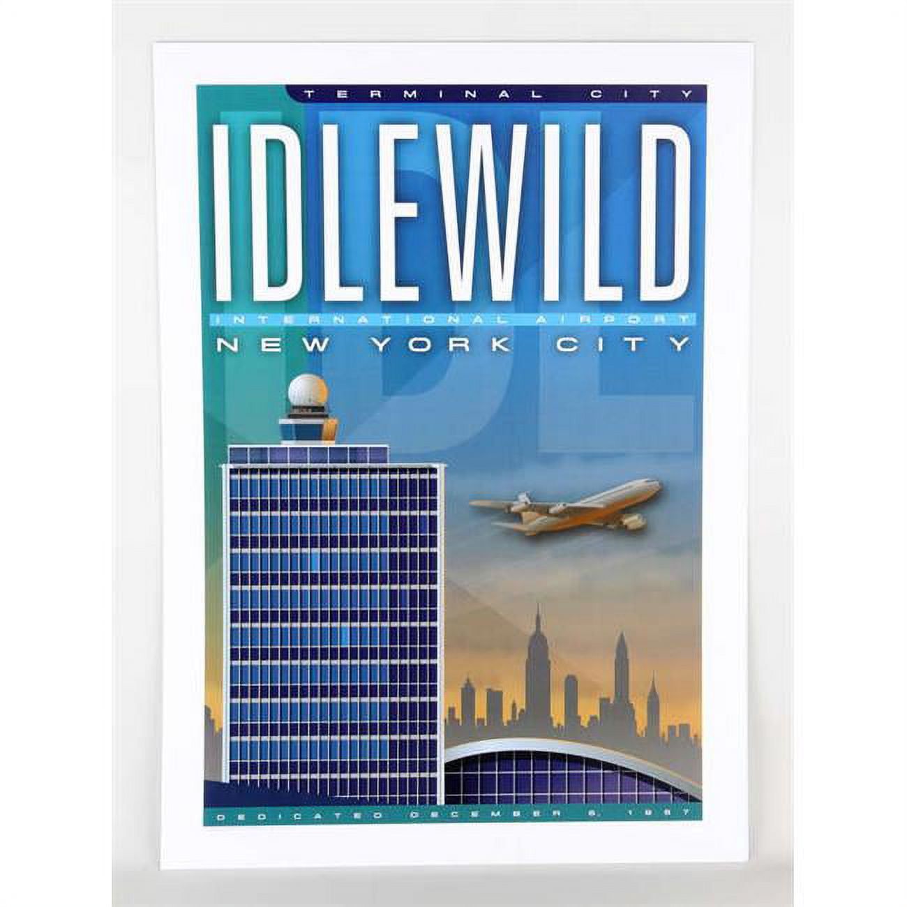 Jetage Aviation Art JA041 14 x 20 in. Idelwild Airport Poster
