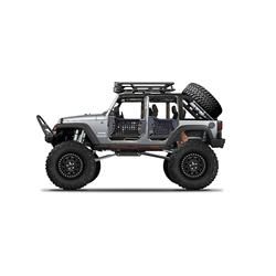 Maisto 32523GRY 2015 Jeep Wrangler Unlimited Grey Off Road Kings 1 by 24 Diecast Model Car
