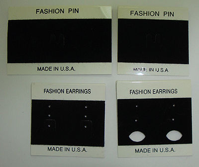 Designer Jewelry FASHIONCARDS Fashion Pin & Earring Cards&#44; Pack Of 100