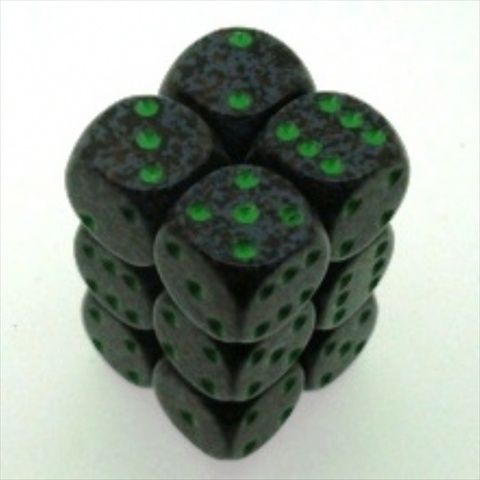 Chessex Manufacturing 25710 Earth Speckled - 6 Sided 16 mm Dice Set Of 12