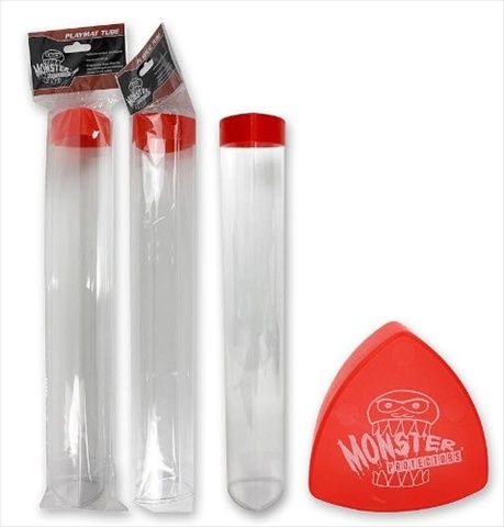 Monster Binders MTTBERED Play Mat Tube - Prism Monster Red