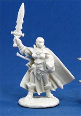 Reaper Miniatures 89011 Bones - Path Finder Seelah&#44; Iconic Paladin Miniature
