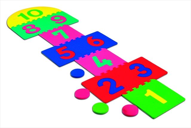 WonderFoam 067161 Foam HopScotch Mat&#44; 14 Pieces