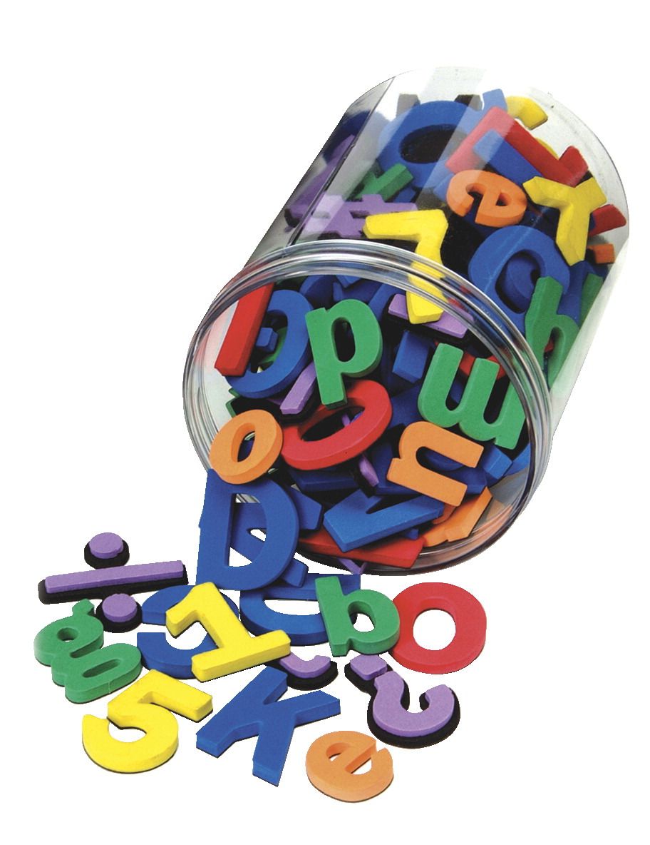 WonderFoam 086320 School Smart Foam Magnetic Letters And Numbers - Set - 110