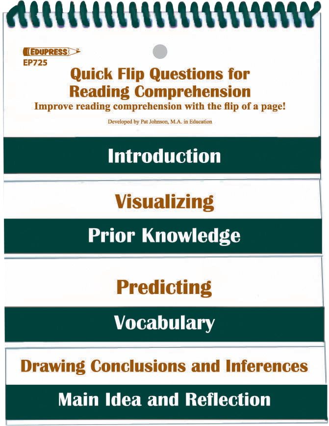 Edupress 091762 Flipchart Quick Flip Questions For Reading Comprehesion