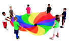 Sportime 18 Ft. Swirl Parachute With Carry Bag