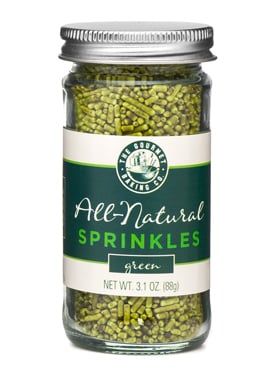 Pepper Creek Farms 300C All Natural Green Sprinkles - Pack of 12
