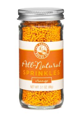 Pepper Creek Farms 300H All Natural Orange Sprinkles - Pack of 12