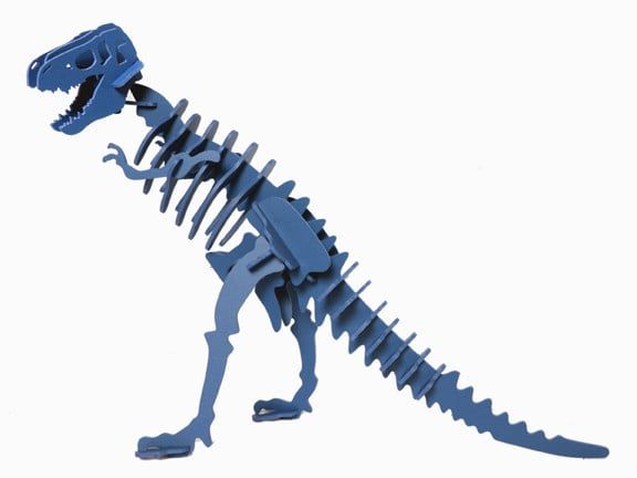 Boneyard Pets REX-KBLU T-Rex Dinosaur 3D Puzzle&#44; Blue