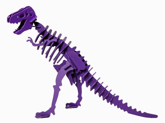 Boneyard Pets REX-KPUR T-Rex Dinosaur 3D Puzzle&#44; Purple