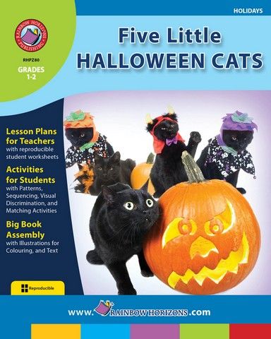 Rainbow Horizons Z80 Five Little Halloween Cats - Grade 1 to 2