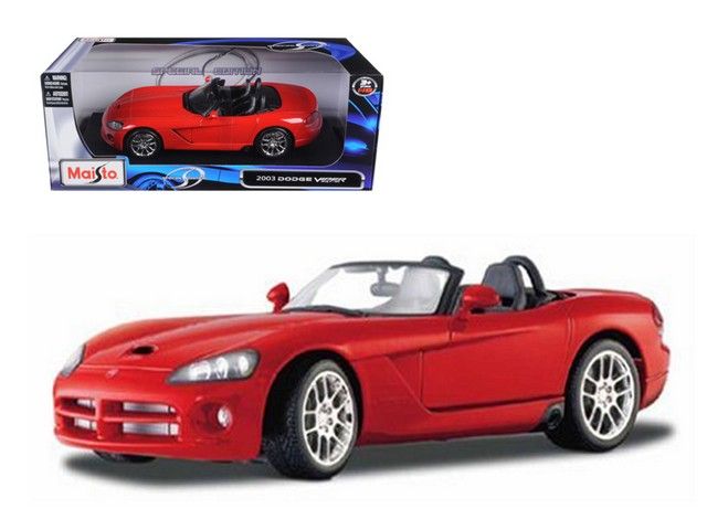 2003 Dodge Viper SRT-10 Red 1-18 Diecast Model Car