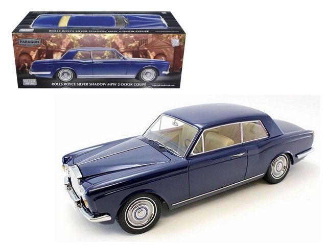 Paragon PA98203 1968 Rolls Royce Silver Shadow Oxford Blue from Movie Thomas Crown Affairs Limited to 3500 Piece 1-18 Diecast Model Models