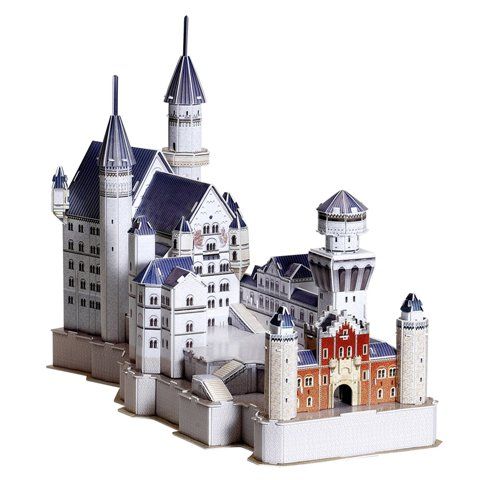 Hitrons SP05-0095 Neuschwanstein Castle 3D Puzzle&#44; 99 Piece