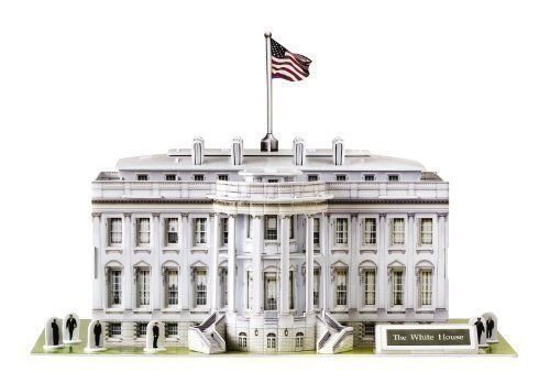 Hitrons SP05-0089 The White House 3D Puzzle&#44; 80 Piece