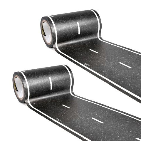 PlayTape IRT02261 30 ft x 4 in. Classic Road Series Bundle - Black&#44; Pack of 2