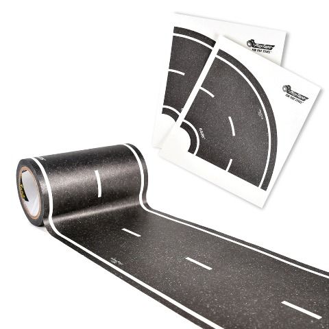PlayTape IRT02272 30 ft x 4 in. Classic Road Series with 4 Tight Curves&#44; Black