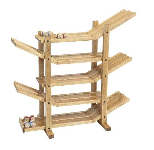 wooden race track toy