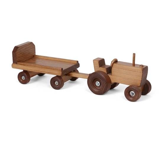 wooden tractor