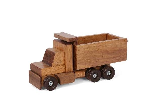 wooden dump truck