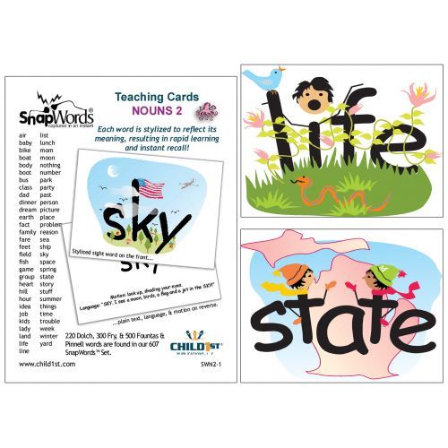 Harebrain HB-SWN21 Snapwords Teaching Cards List N2