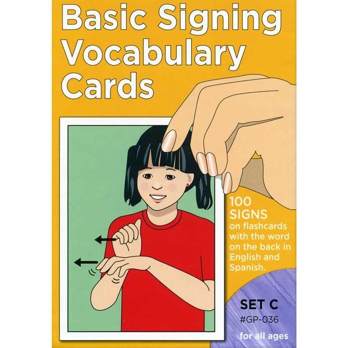 Harris Communications B398 Basic Signing Vocabulary Cards&#44; Set C
