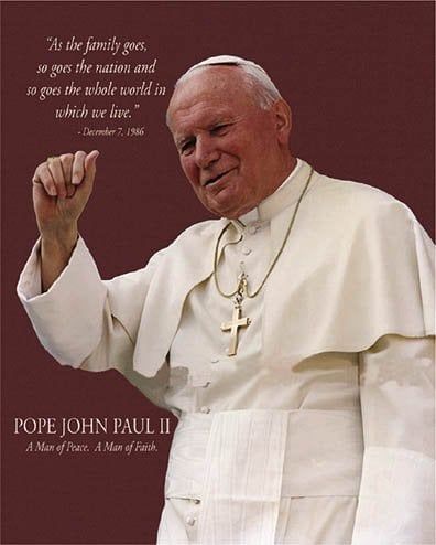 Hot Stuff 3002-08x10-RE 8 x 10 in. Pope John Paul II Waving Religious Poster Print