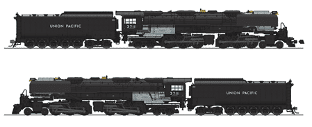 Broadway Limited Imports BLI4981 HO-Scale 4-6-6-4 Challenger with Oil Tender&#44; Union Pacific No. 3711 - Equipped with Paragon3 Sound & DCC