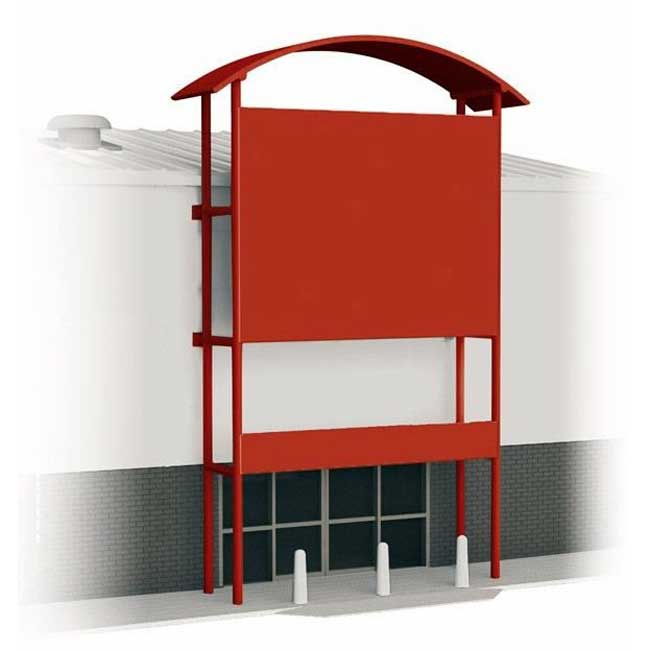 Wills Kits WILSSM311 HO Out of Town Retail Unit Frontage Kit
