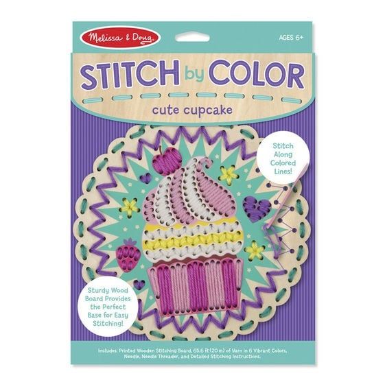 Melissa & Doug 8918 0.25 lbs Stitch by Color - Cute Cupcake