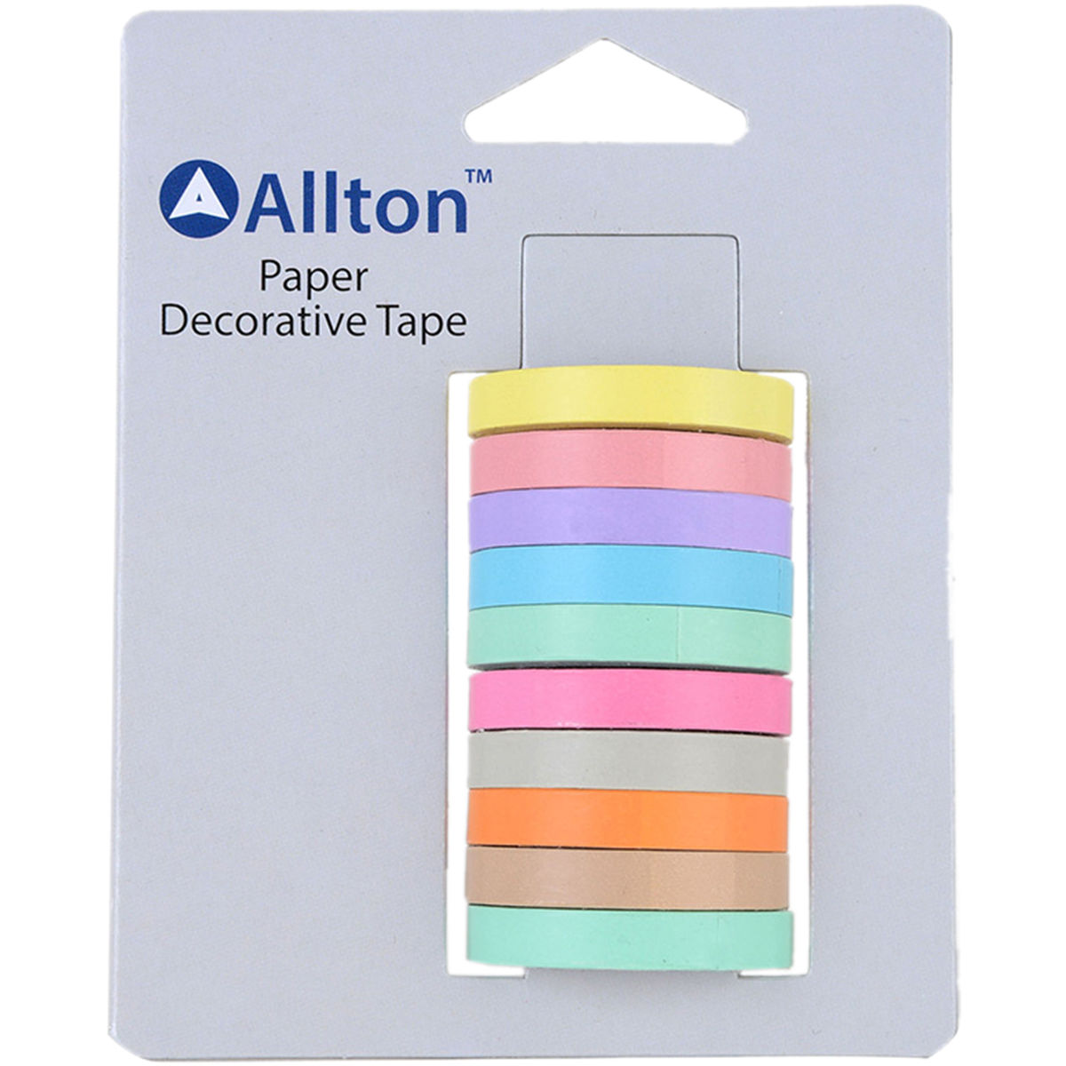Allton H060147 Decorative Paper Tape&#44; Pastels & Neutrals