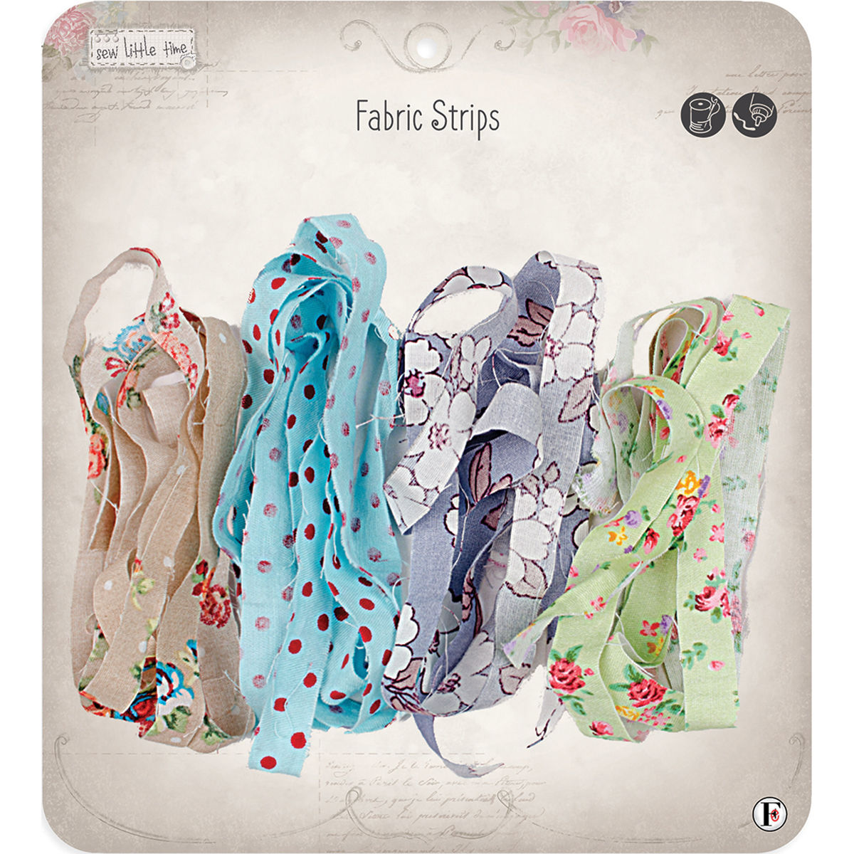 Fabric Editions APLIQSTR Sew Little Time Sew-On Applique - Strips
