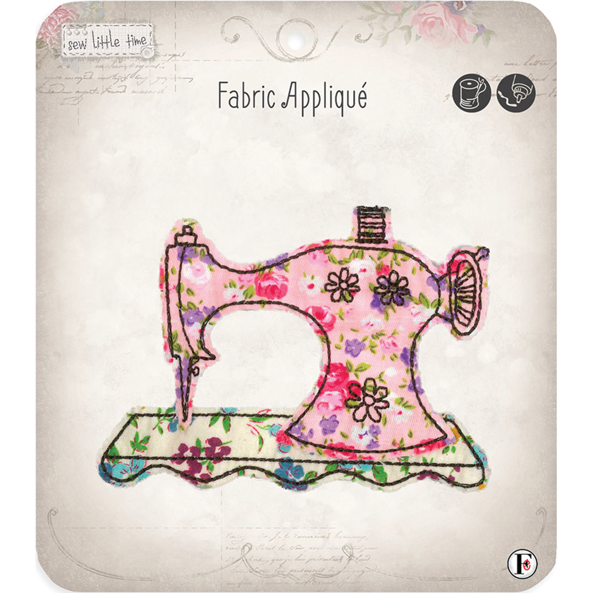 Fabric Editions APLIQSEW Sew Little Time Sew-On Applique - Sewmac