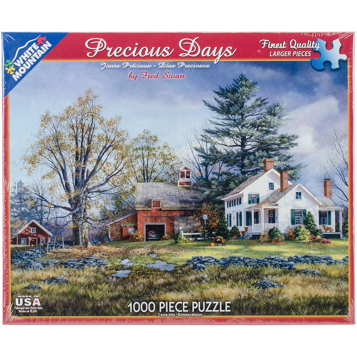 White Mountain Puzzles WM1176 Jigsaw Puzzle 1000 Pieces 24 x 30 in. Percious Days